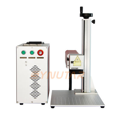 Portatif 20W Fiber Lazer İşaretleme Makinesi Elde 220V / 50Hz Güç