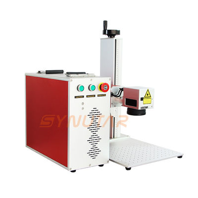 Portatif 20W Fiber Lazer İşaretleme Makinesi Elde 220V / 50Hz Güç