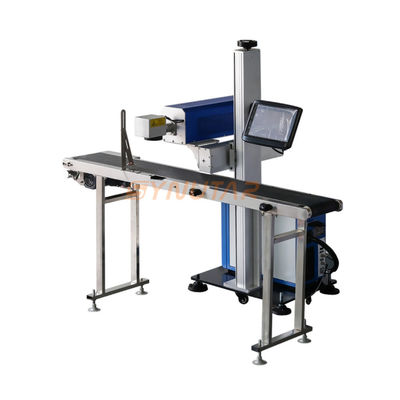 50Hz Yüksek Hızlı Otomatik Lazer İşaretleme Makinesi 20W Paketleme Çantası İçin