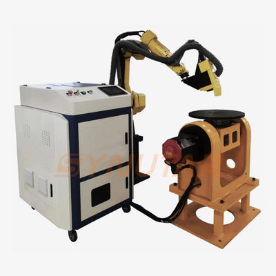 500W Metal Yüzeyi Pulslu Lazer Temizleme Makinesi Otomatik Robotik Kol