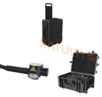 Güçlü Taşınabilir Lazer Pas Çıkarma Makinesi Hat Tarama Teknolojisi 100mm*100mm Aralık
