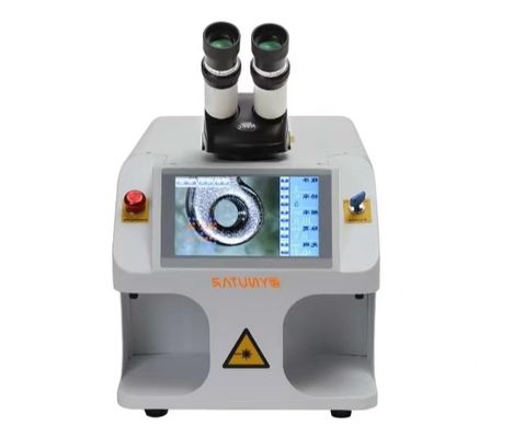 Mücevher için hassas lazer kaynak makinesi 150KG Ağırlık 0.2-2mm kaynak derinliği 1064nm Lazer Dalga Uzunluğu