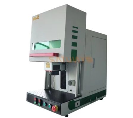 Hava soğutmalı 1064nm Masa lif lazer işaretleme makinesi 0.2mm Karakter Yüksekliği ile